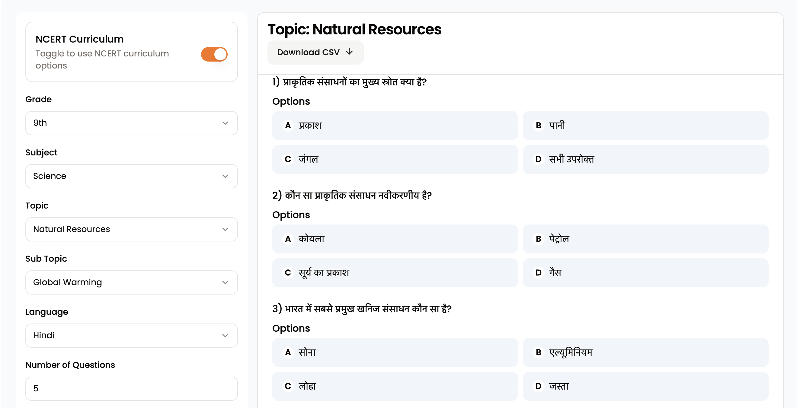 Indian Language Support